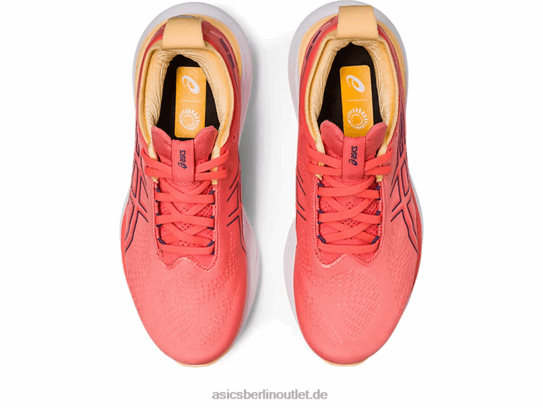 Gel-Nimbus 25 breit BL4N2377Asics Papaya/staubiges Lila