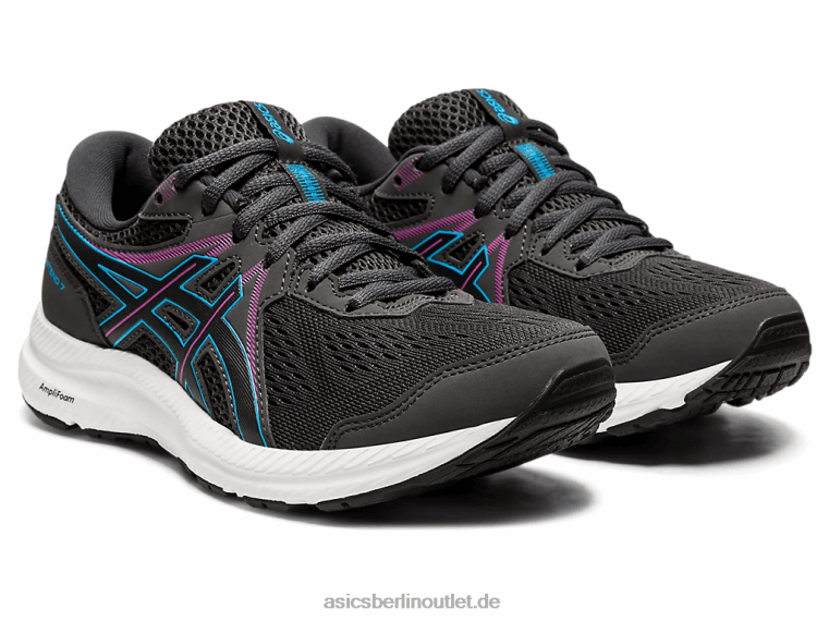 Gelgehalt 7 BL4N4024Asics Graphitgrau/Digital-Aqua