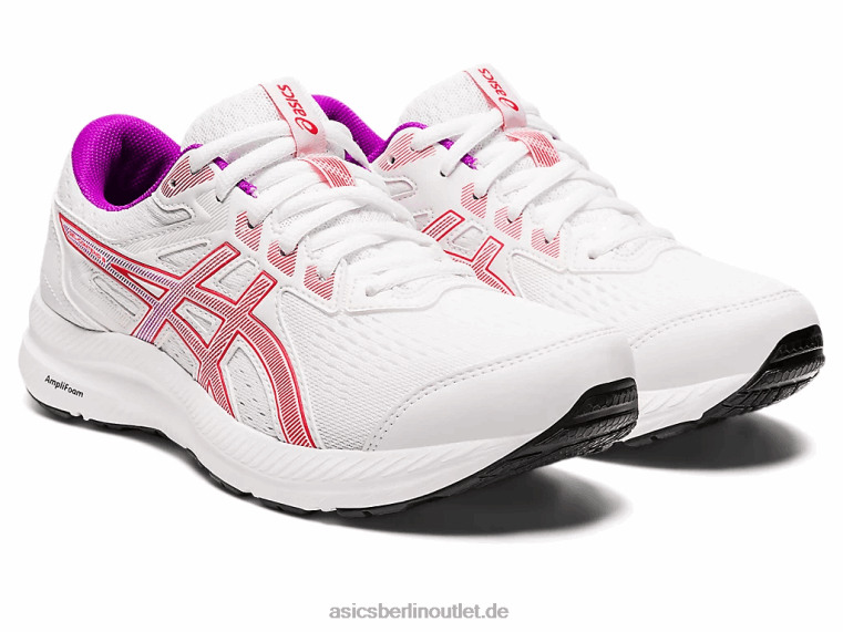 Gelgehalt 8 BL4N2657Asics weiß/roter Alarm