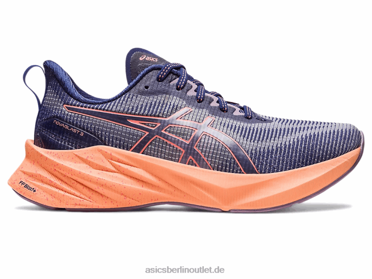 Novablast 3 le BL4N2291Asics Indigoblau/Papaya