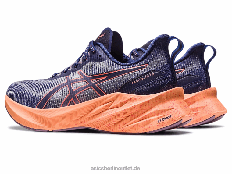 Novablast 3 le BL4N2291Asics Indigoblau/Papaya