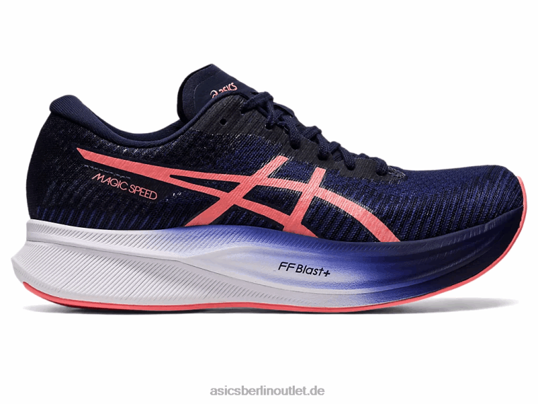 magische Geschwindigkeit 2 BL4N2327Asics Indigoblau/Papaya