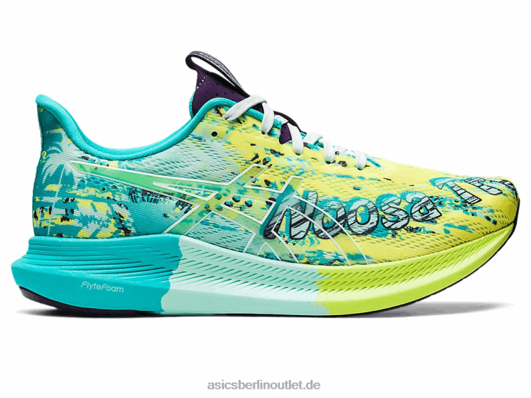 noosa tri 14 BL4N3118Asics Sicherheitsgelb/beruhigendes Meer