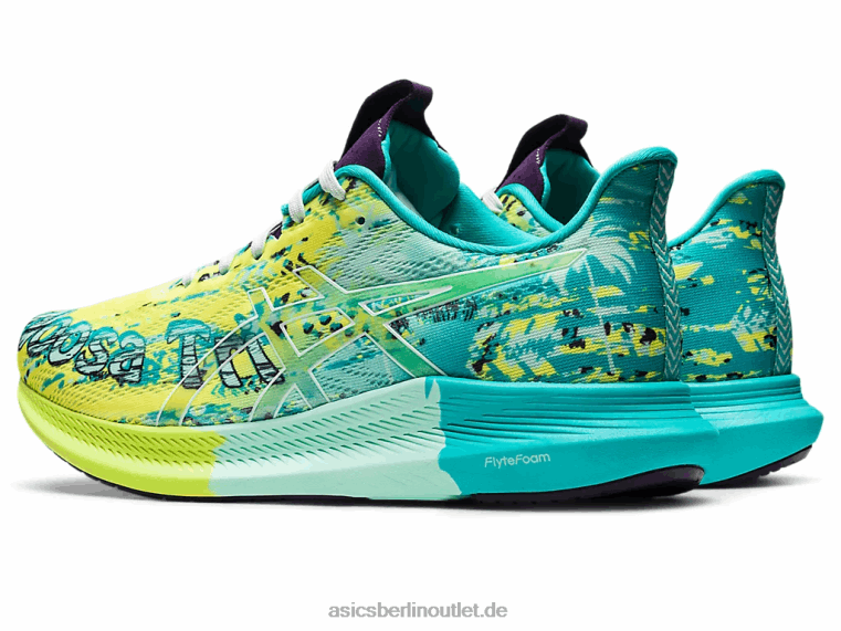 noosa tri 14 BL4N3118Asics Sicherheitsgelb/beruhigendes Meer