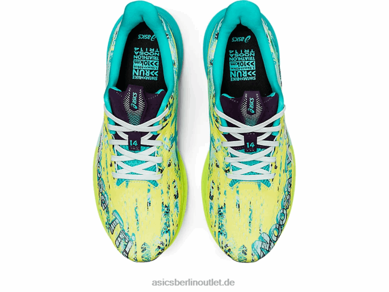 noosa tri 14 BL4N3118Asics Sicherheitsgelb/beruhigendes Meer