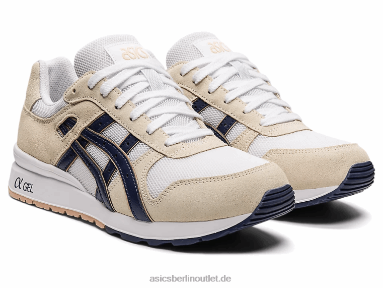 GT-II BL4N3739Asics Creme/Donnerblau