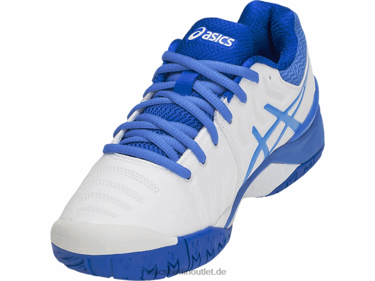 Gel-Auflösung 7 BL4N4214Asics weiß/blaue Küste