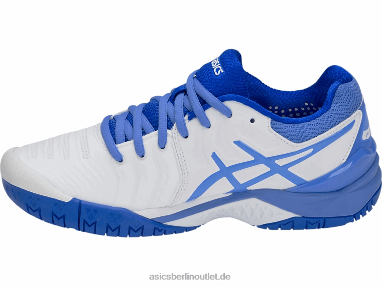 Gel-Auflösung 7 BL4N4214Asics weiß/blaue Küste