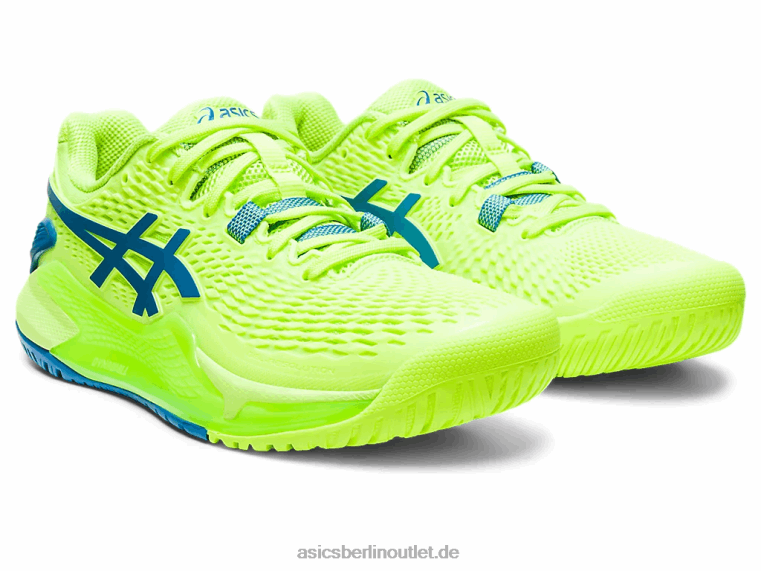 Gel-Auflösung 9 BL4N2170Asics Hazard Green/Reborn Blue