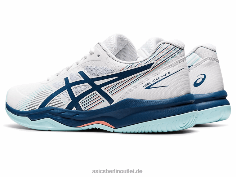 Gel-Spiel 8 BL4N3532Asics weiß/helles Indigo