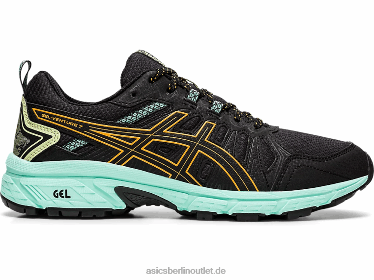 Gel-Venture 7 breit BL4N4162Asics Schwarz/Orange-Pop