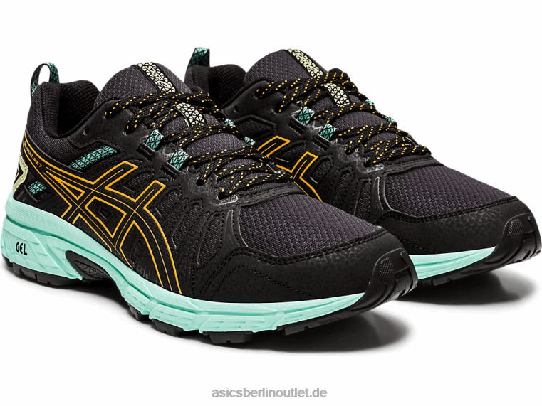 Gel-Venture 7 breit BL4N4162Asics Schwarz/Orange-Pop