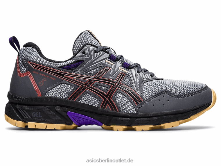 Gel-Venture 8 breit BL4N3938Asics Träger grau/roter Ziegelstein