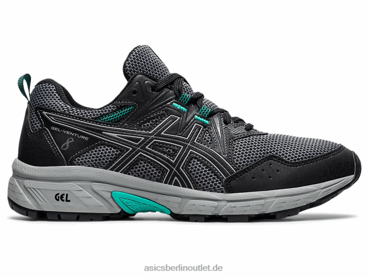 Gel-Venture 8 breit BL4N3946Asics Schwarz/Plattenfelsen