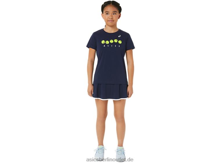 Tennis-Grafik-T-Shirt für Kinder BL4N4240Asics Mitternacht
