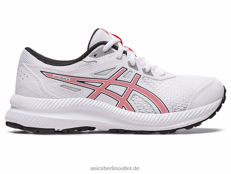 8. Grundschule besuchen BL4N4281Asics Weiß/Elektrorot