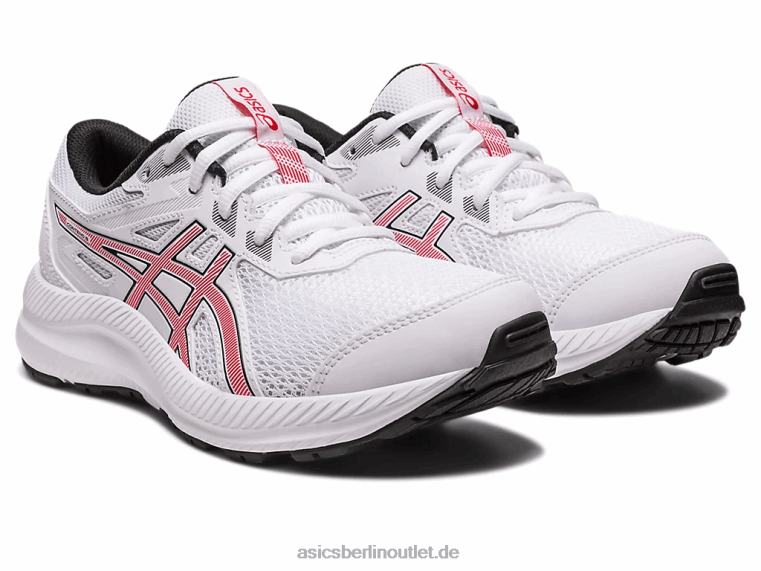 8. Grundschule besuchen BL4N4281Asics Weiß/Elektrorot