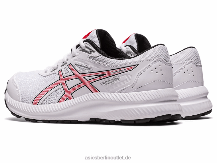 8. Grundschule besuchen BL4N4281Asics Weiß/Elektrorot