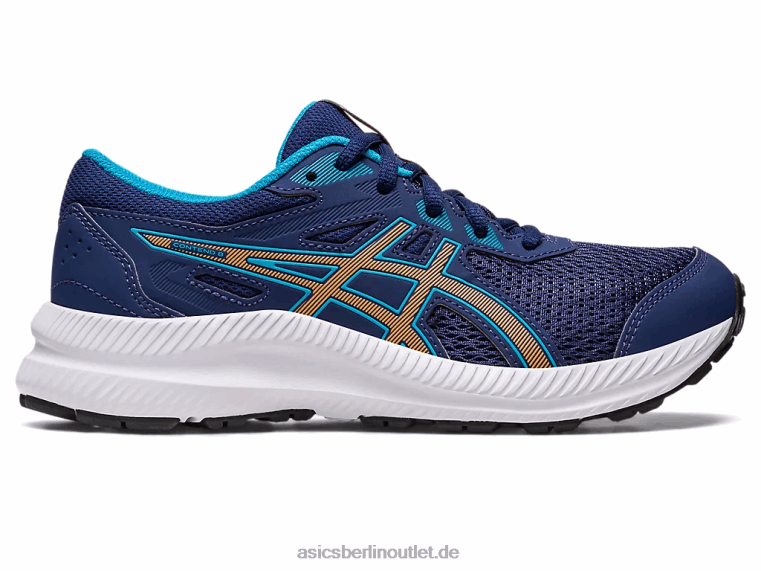 8. Grundschule besuchen BL4N4286Asics Indigoblau/Sonnenpfirsich