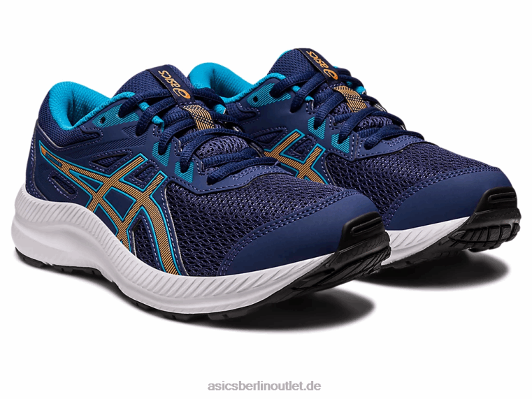 8. Grundschule besuchen BL4N4286Asics Indigoblau/Sonnenpfirsich