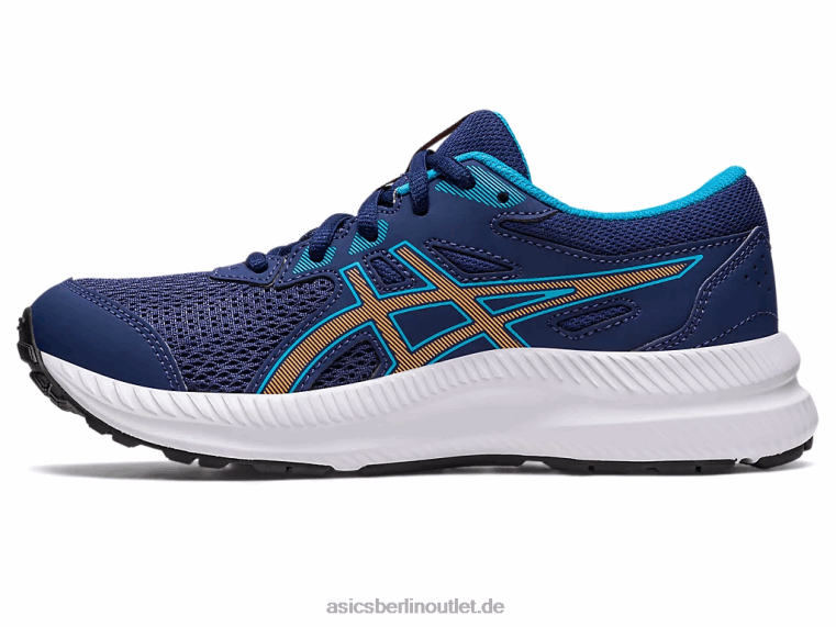 8. Grundschule besuchen BL4N4286Asics Indigoblau/Sonnenpfirsich
