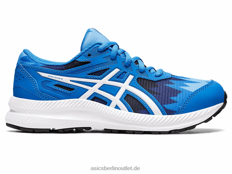 8. Grundschule besuchen BL4N4345Asics elektrisches Blau/Weiß