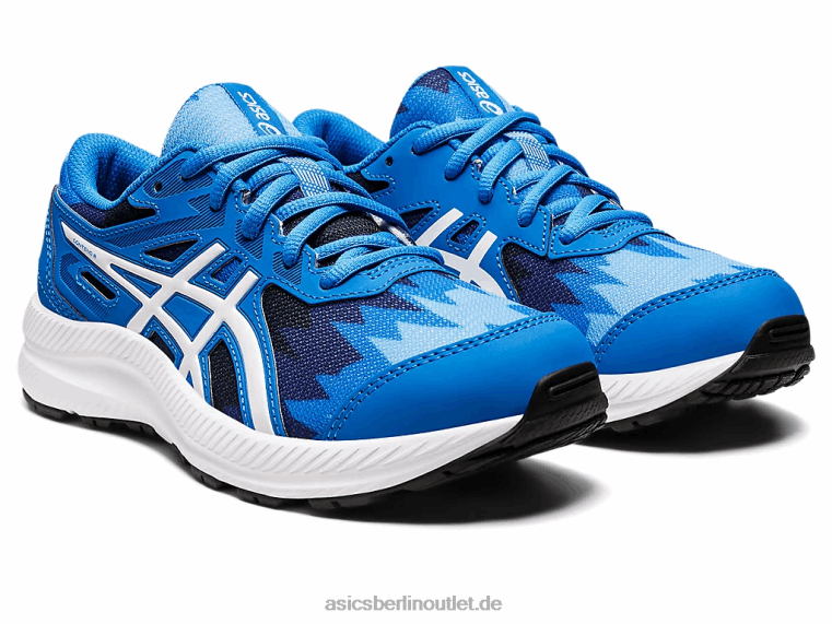 8. Grundschule besuchen BL4N4345Asics elektrisches Blau/Weiß