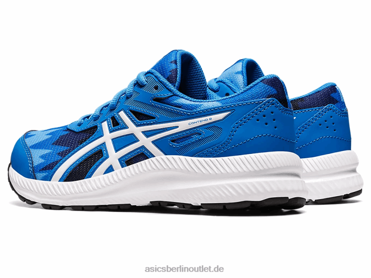 8. Grundschule besuchen BL4N4345Asics elektrisches Blau/Weiß