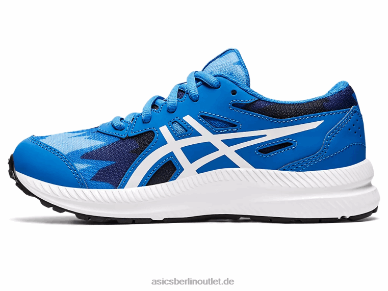 8. Grundschule besuchen BL4N4345Asics elektrisches Blau/Weiß