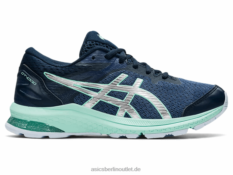 GT-1000 10. Grundschule BL4N4434Asics Donnerblau/reines Silber