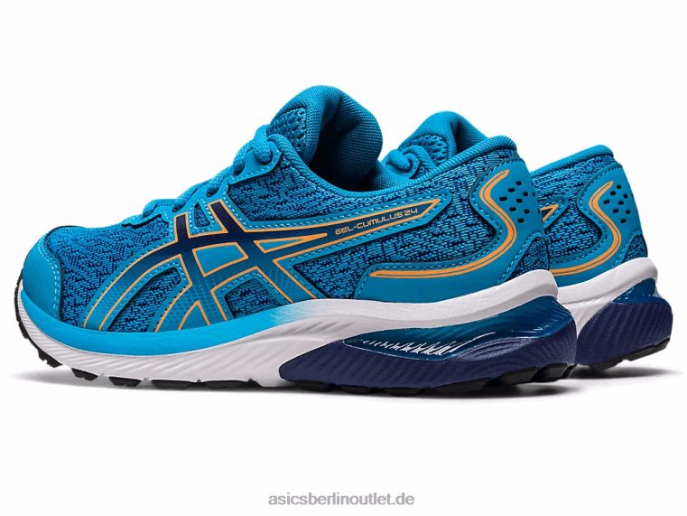 Gel-Cumulus 24 Grundschule BL4N4228Asics Inselblau/Sonnenpfirsich
