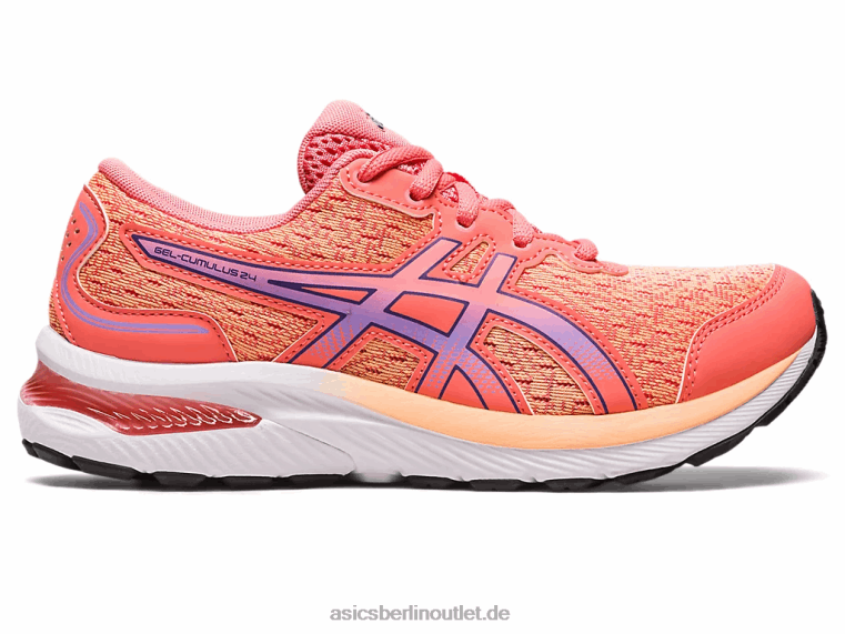 Gel-Cumulus 24 Grundschule BL4N4236Asics Papaya/staubiges Lila