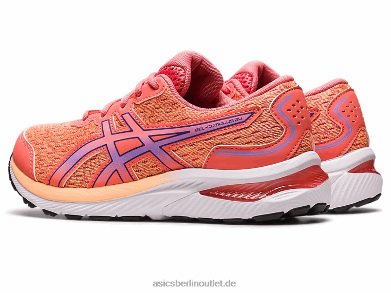 Gel-Cumulus 24 Grundschule BL4N4236Asics Papaya/staubiges Lila