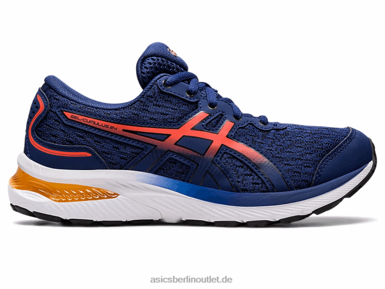 Gel-Cumulus 24 Grundschule BL4N4364Asics Tiefsee-/Kirschtomate