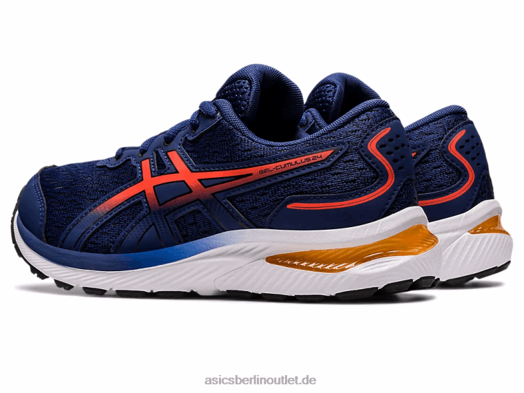 Gel-Cumulus 24 Grundschule BL4N4364Asics Tiefsee-/Kirschtomate