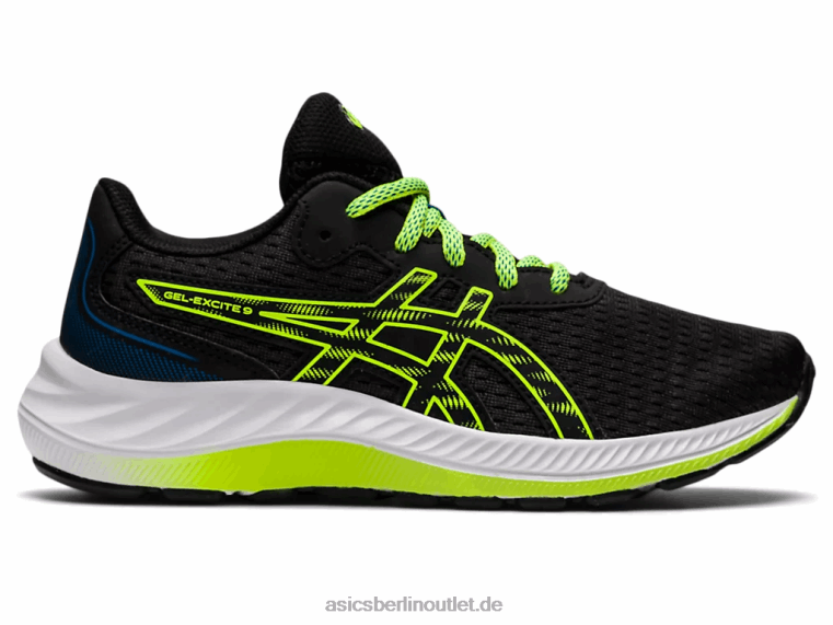 Gel-Excite 9. Grundschule BL4N4507Asics Schwarz/Gefahrengrün
