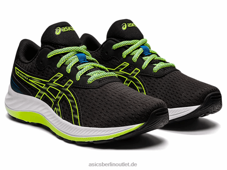 Gel-Excite 9. Grundschule BL4N4507Asics Schwarz/Gefahrengrün