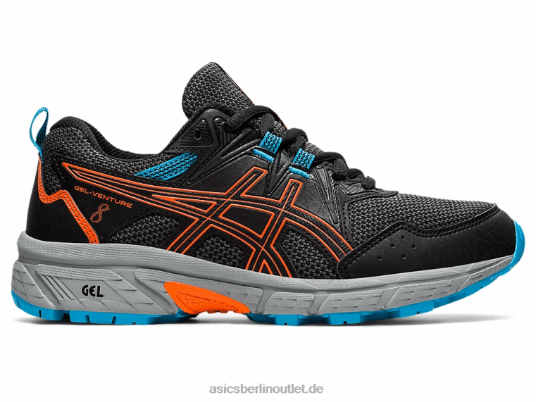 Gel-Venture 8. Grundschule BL4N4496Asics schwarz/ringelorange
