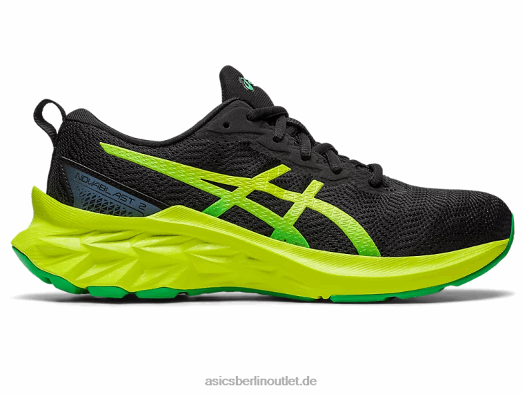 Novablast 2 Grundschule BL4N4309Asics Schwarz/Limettenschale