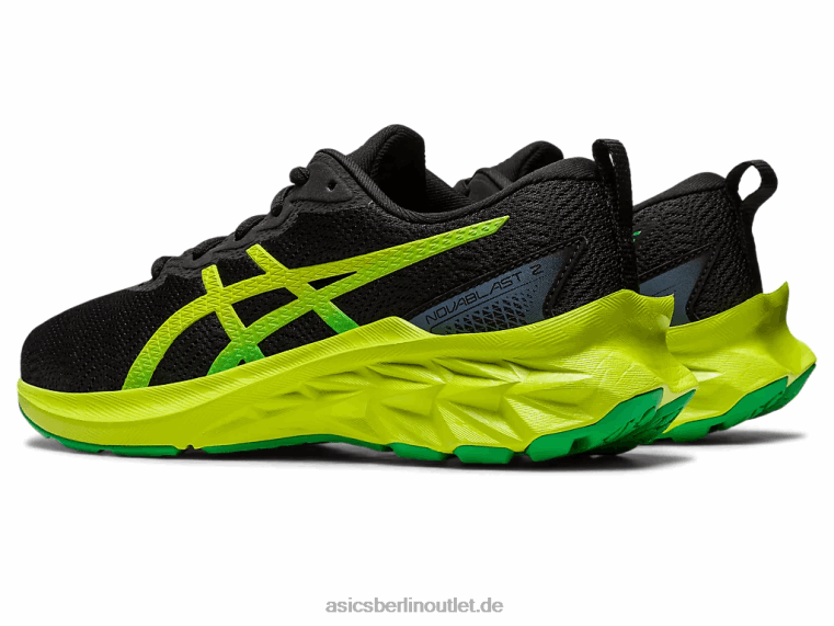 Novablast 2 Grundschule BL4N4309Asics Schwarz/Limettenschale