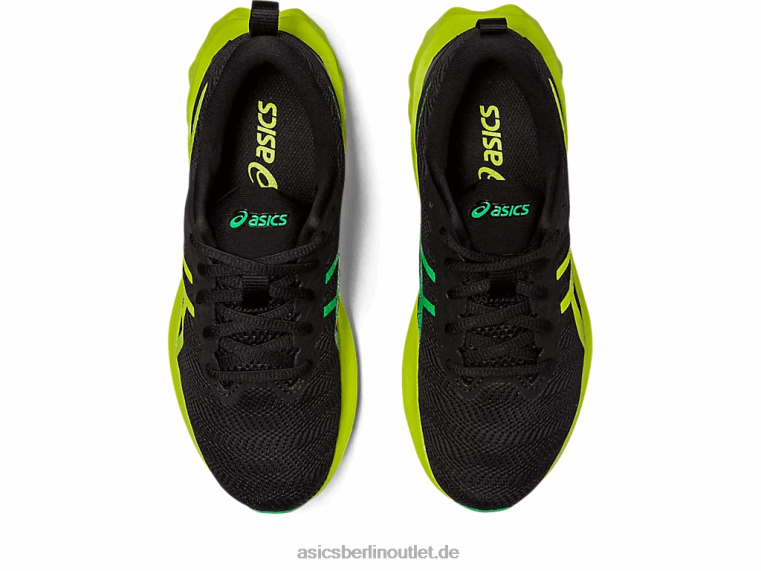 Novablast 2 Grundschule BL4N4309Asics Schwarz/Limettenschale