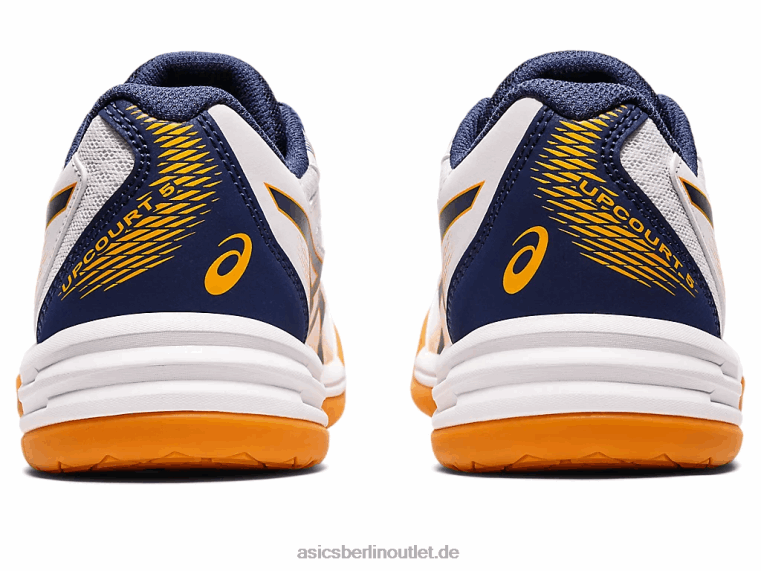 Upcourt 5 Grundschule BL4N4420Asics weiß/tiefer Ozean