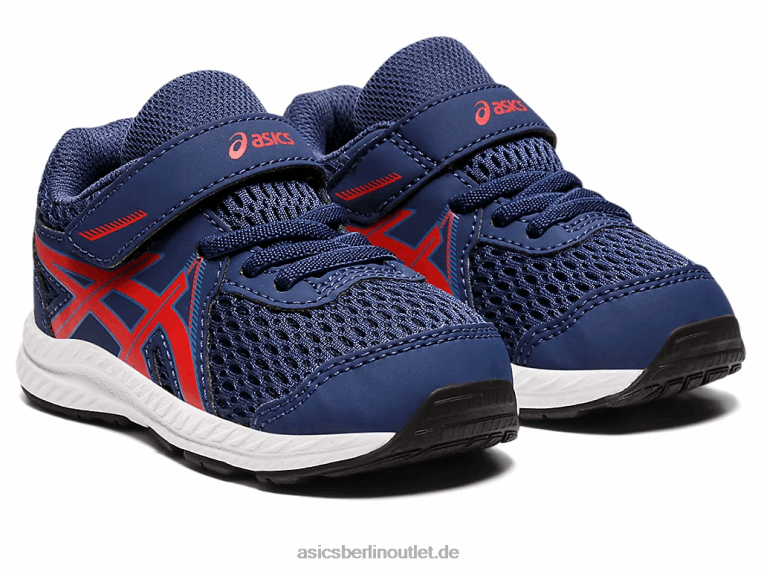Contend 7 Kleinkindgröße BL4N4390Asics Deep Ocean/klassisches Rot
