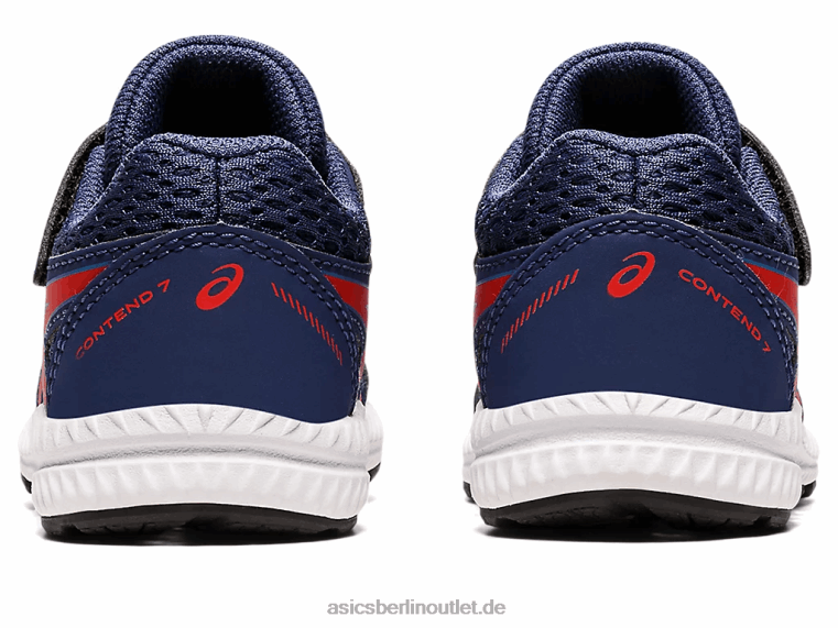 Contend 7 Kleinkindgröße BL4N4390Asics Deep Ocean/klassisches Rot