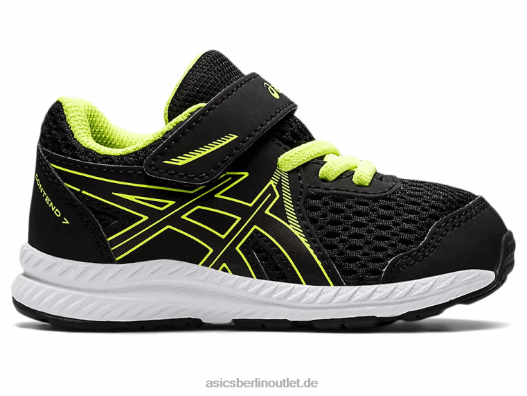 Contend 7 Kleinkindgröße BL4N4485Asics Schwarz/Gefahrengrün