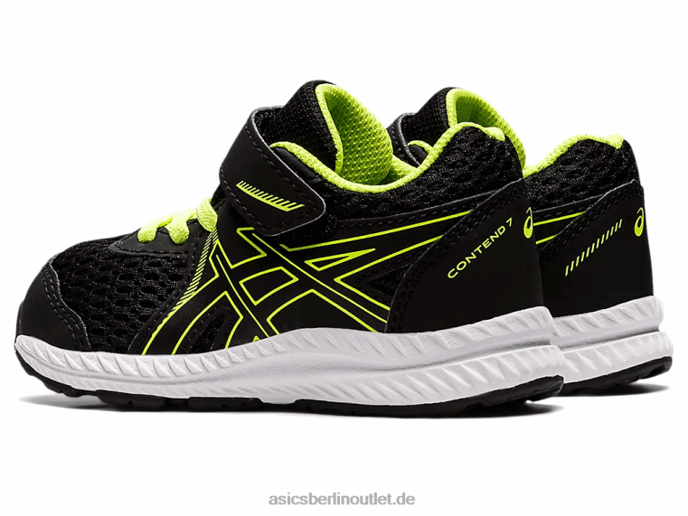 Contend 7 Kleinkindgröße BL4N4485Asics Schwarz/Gefahrengrün