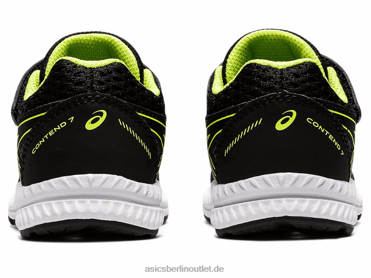 Contend 7 Kleinkindgröße BL4N4485Asics Schwarz/Gefahrengrün