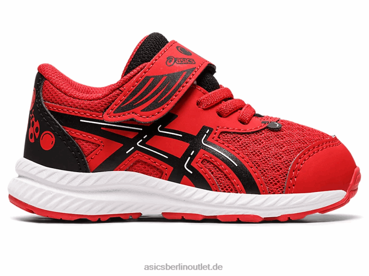 Contend 8 Schulhof in Kleinkindgröße BL4N4412Asics klassisches Rot/Schwarz