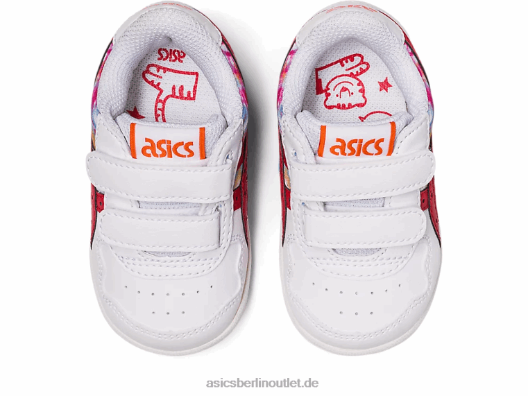 Japans Kleinkindgröße BL4N4329Asics weiß/klassisches rot