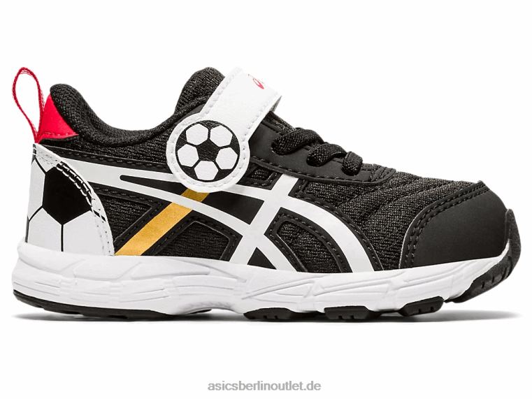 Konkurrieren Sie mit der Größe 6 für Kleinkinder BL4N4556Asics schwarz/reines Gold